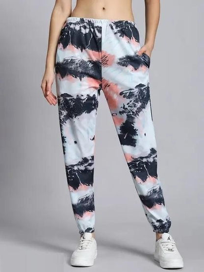 Women's Casual Tie Dye Print Night Suit